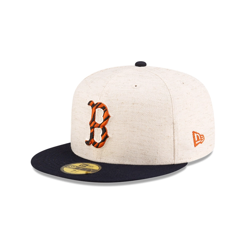 GORRA 59FIFTY MLB BOSTON RED SOX HEMP NATURAL BEIGE - 1