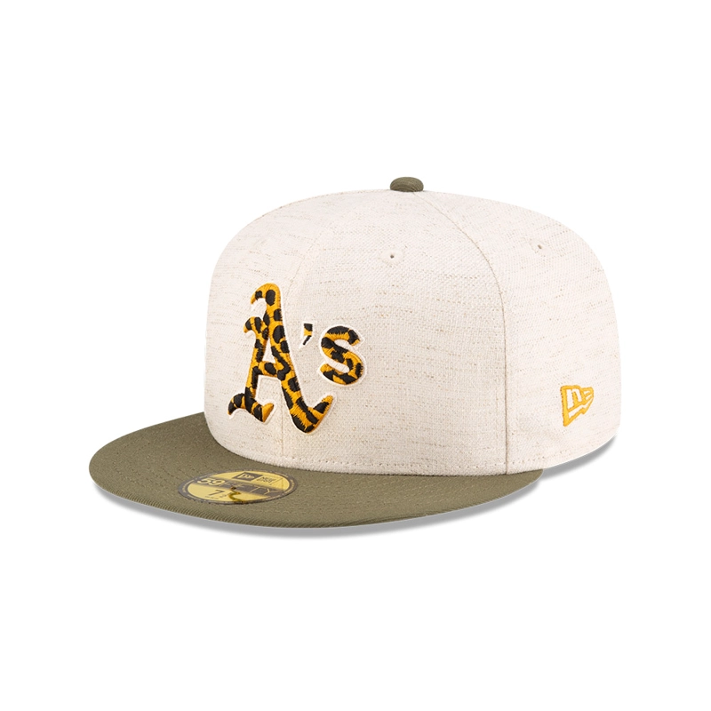 GORRA 59FIFTY MLB OAKLAND ATHLETICS HEMP NATURAL BEIGE - 1