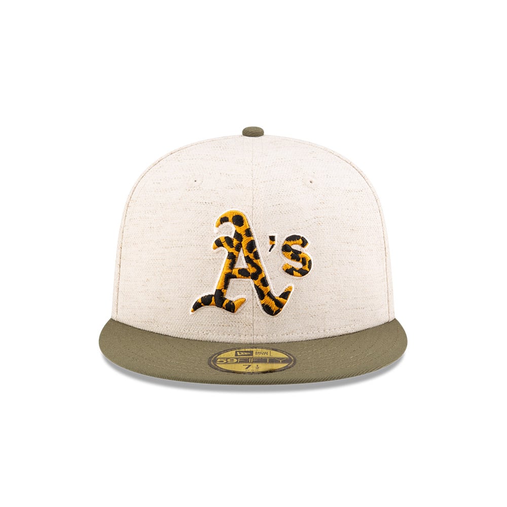 GORRA 59FIFTY MLB OAKLAND ATHLETICS HEMP NATURAL BEIGE - 3