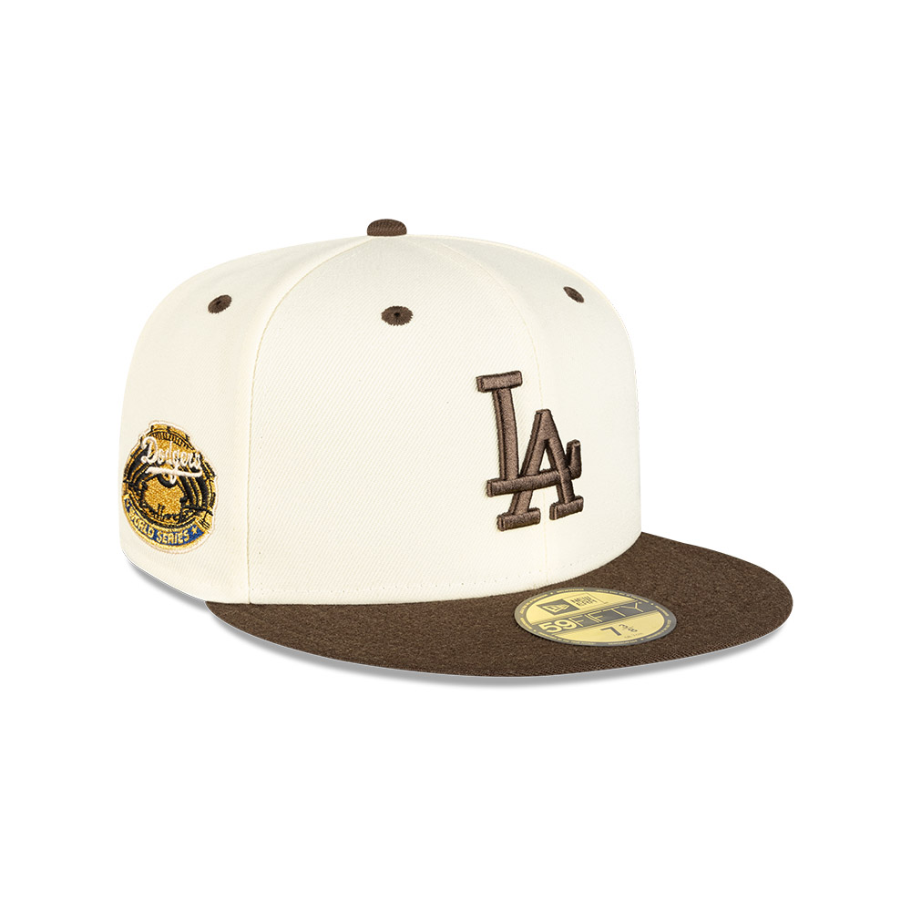 GORRA 59FIFTY MLB  LOS ANGELES DODGERS WOOL VISOR BEIGE - 3