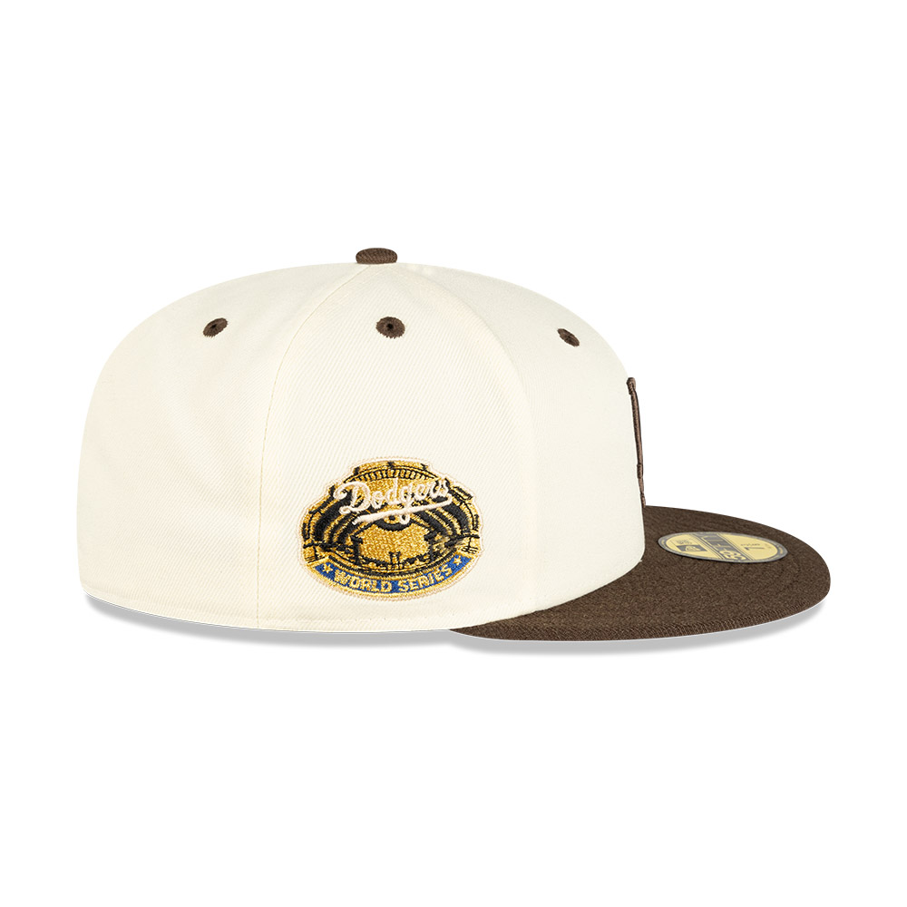 GORRA 59FIFTY MLB  LOS ANGELES DODGERS WOOL VISOR BEIGE - 4