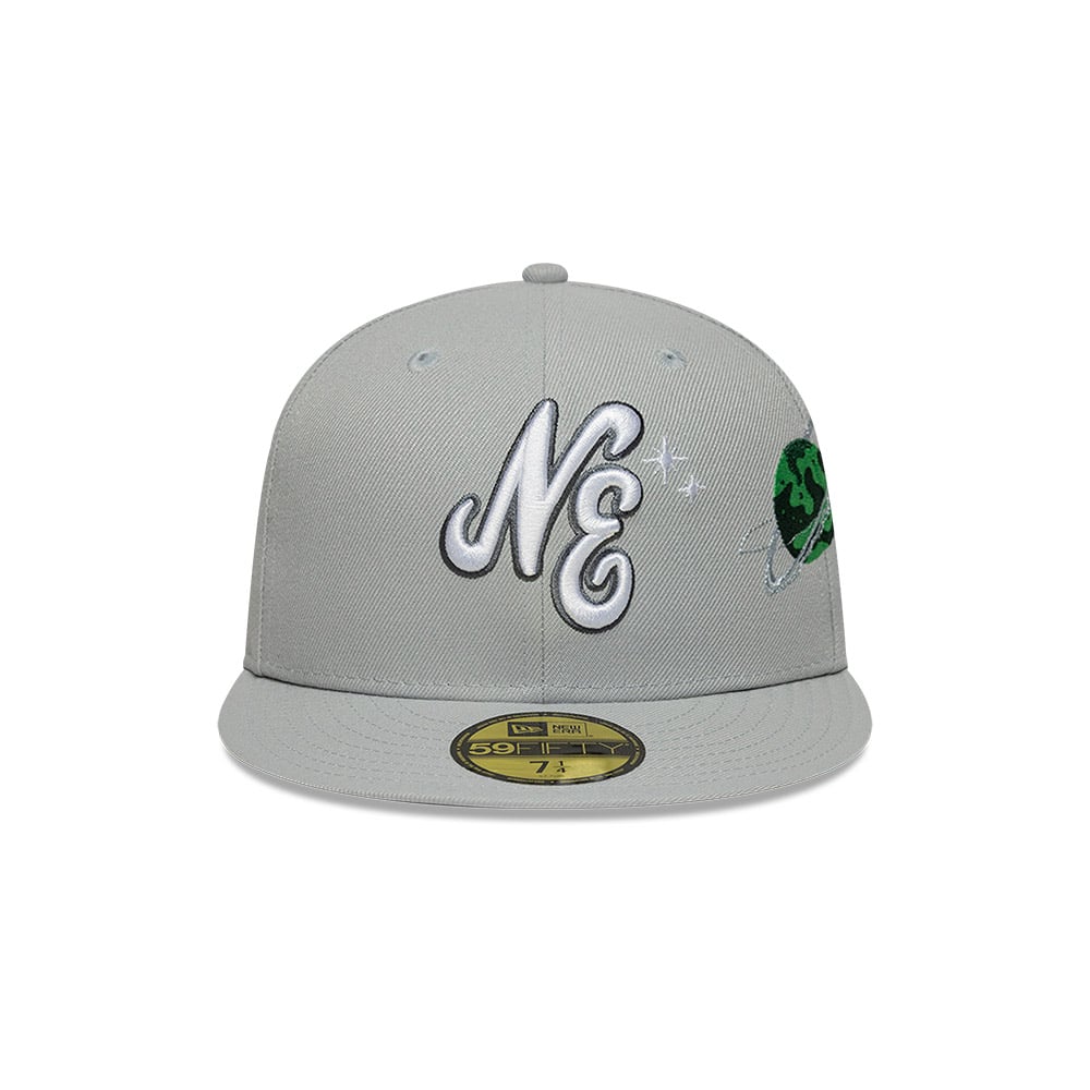 GORRA 59FIFTY NEW ERA BRANDED PLANET ICON GREY - 3