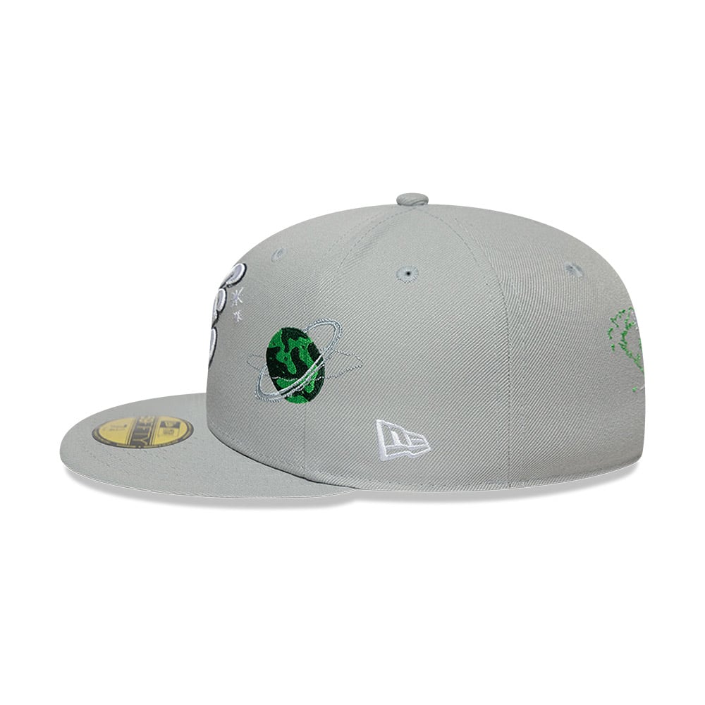 GORRA 59FIFTY NEW ERA BRANDED PLANET ICON GREY - 5