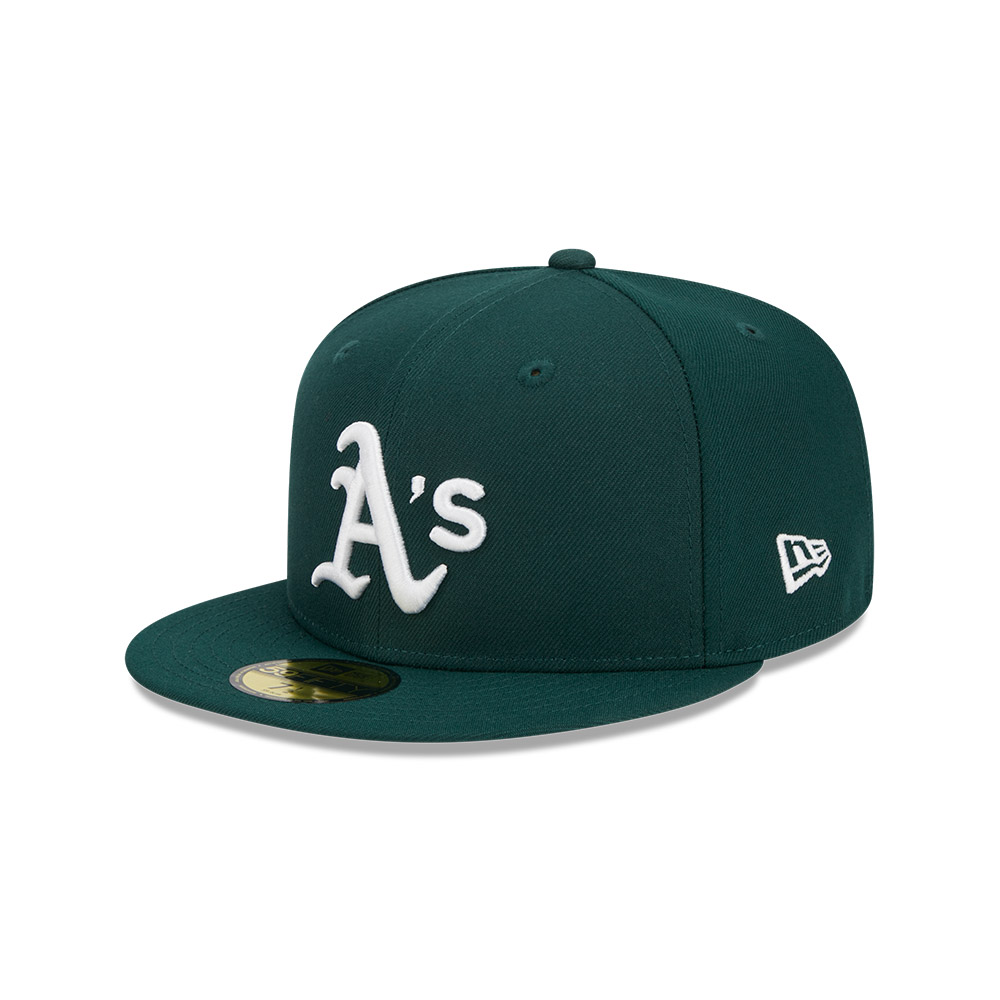 GORRA 59FIFTY MLB OAKLAND ATHLETICS EVERGREEN VERDE OSCURO - 2