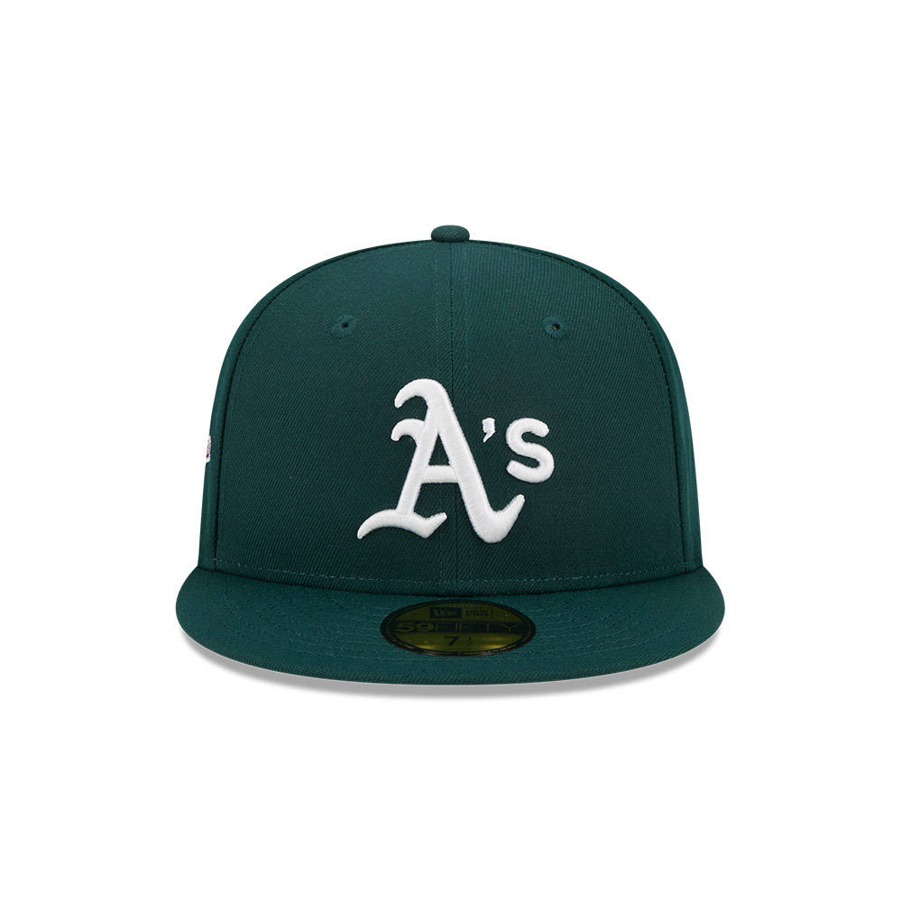 GORRA 59FIFTY MLB OAKLAND ATHLETICS EVERGREEN VERDE OSCURO - 3