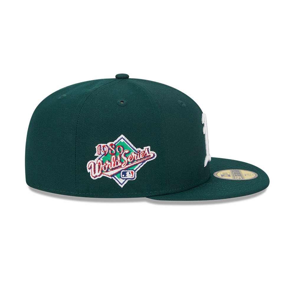 GORRA 59FIFTY MLB OAKLAND ATHLETICS EVERGREEN VERDE OSCURO - 4