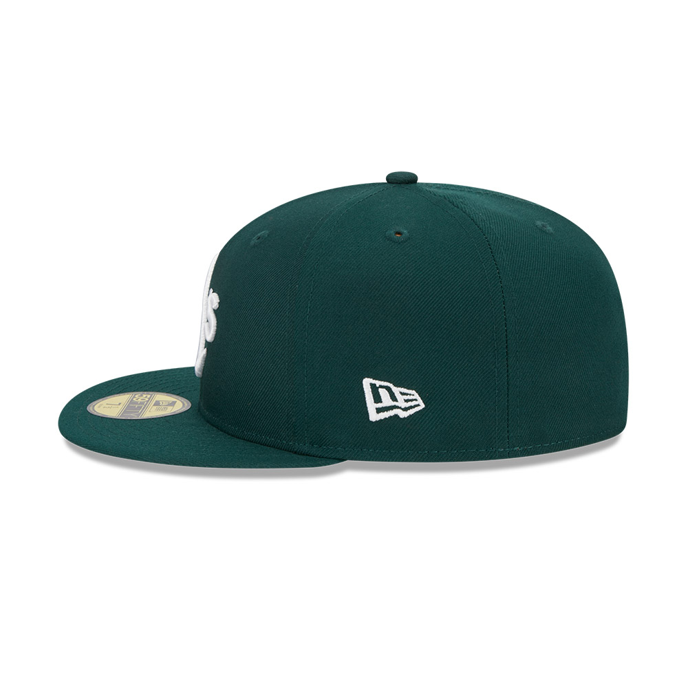 GORRA 59FIFTY MLB OAKLAND ATHLETICS EVERGREEN VERDE OSCURO - 6