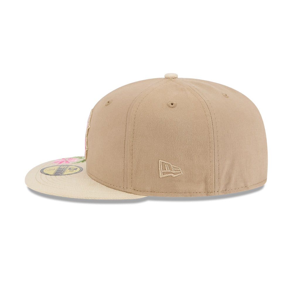 GORRA 59FIFTY MLB BOSTON RED SOX HAND STITCHED FLORAL BEIGE - 4