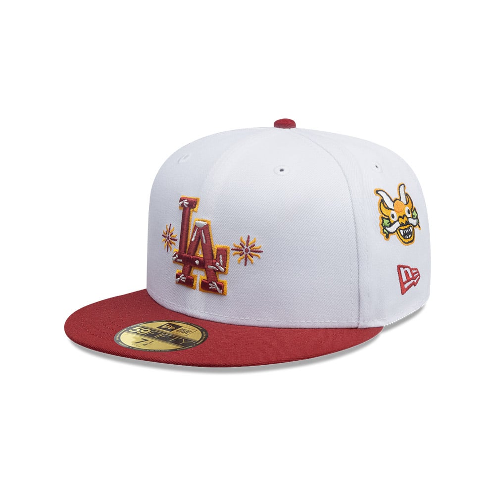 GORRA 59FIFTY LOS ANGELES DODGERS MLB CITY ELEMENTS ROJO - 1
