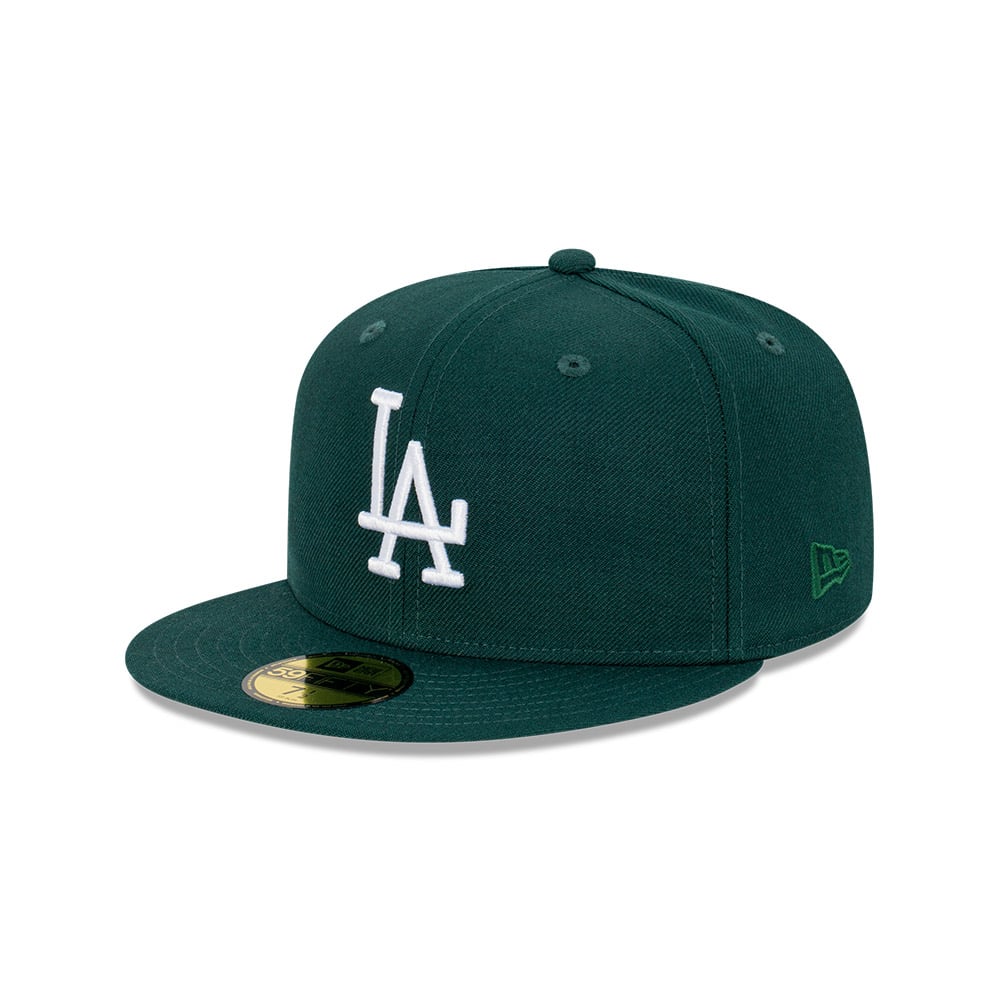 GORRA 59FIFTY MLB LOS ANGELES DODGERS REGAL GREENS VERDE OSCURO - 1