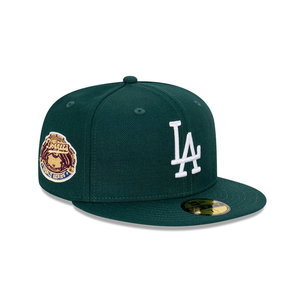 GORRA 59FIFTY MLB LOS ANGELES DODGERS REGAL GREENS VERDE OSCURO - 2