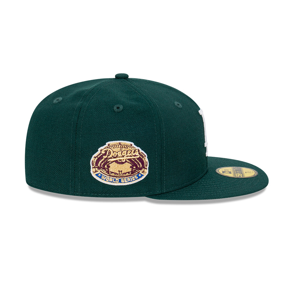 GORRA 59FIFTY MLB LOS ANGELES DODGERS REGAL GREENS VERDE OSCURO - 7