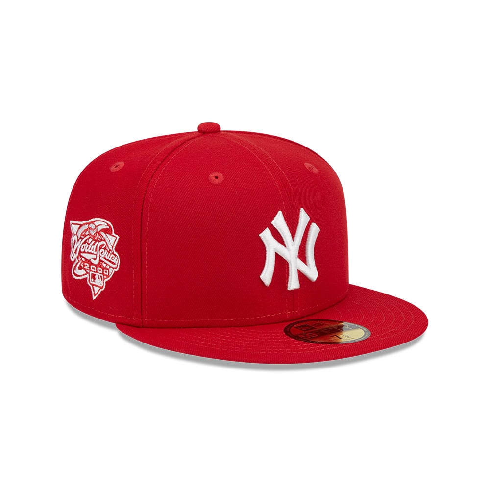 GORRA 59FIFTY MLB NEW YORK YANKEES EVERGREEN ROJO - 1