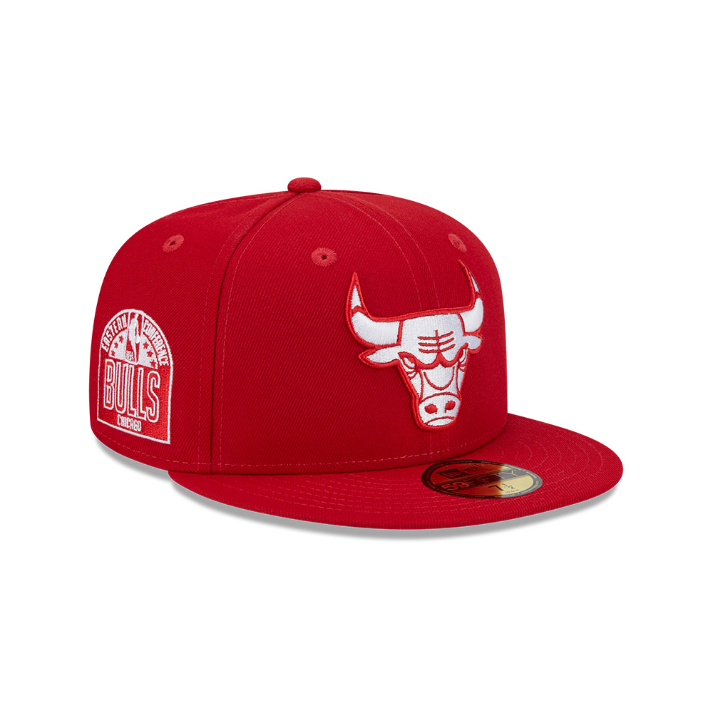 GORRA 59FIFTY NBA CHICAGO BULLS EVERGREEN ROJO - 1