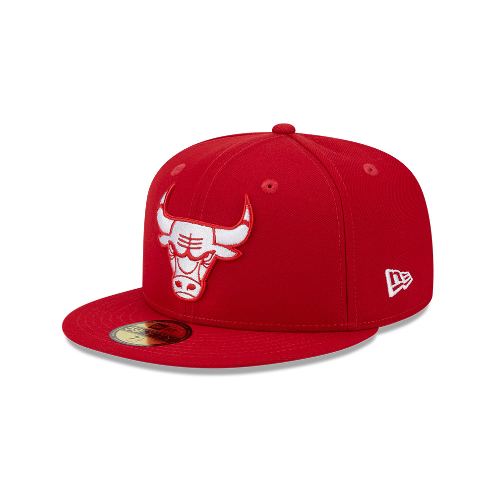 GORRA 59FIFTY NBA CHICAGO BULLS EVERGREEN ROJO - 2