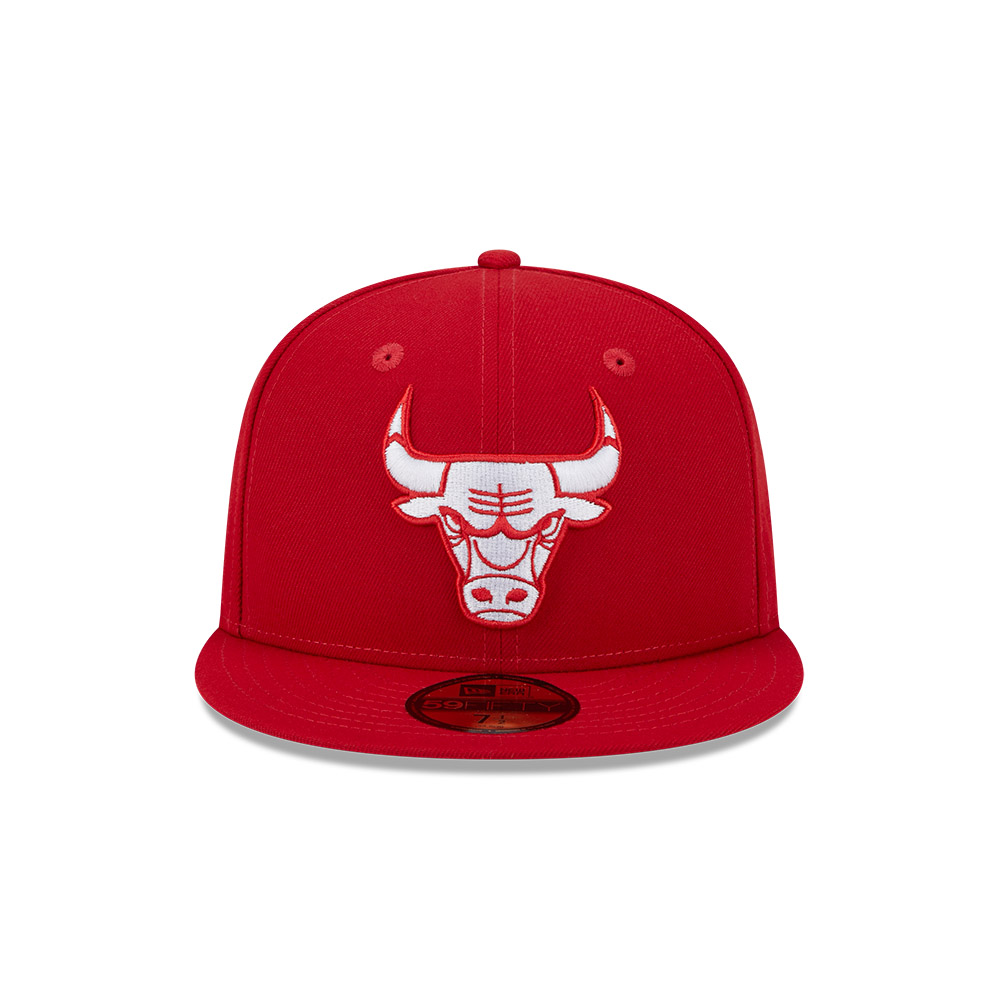 GORRA 59FIFTY NBA CHICAGO BULLS EVERGREEN ROJO - 3