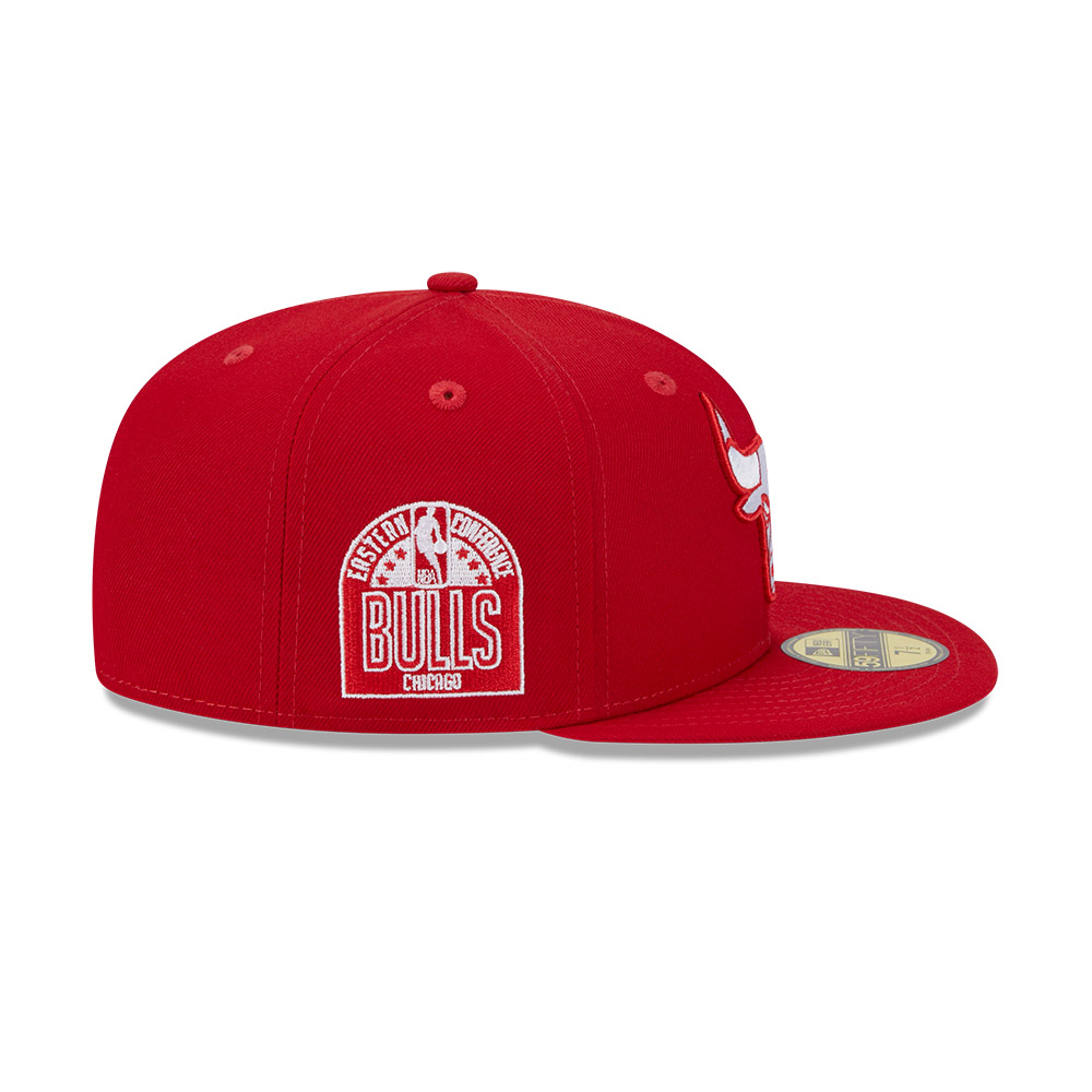 GORRA 59FIFTY NBA CHICAGO BULLS EVERGREEN ROJO - 4