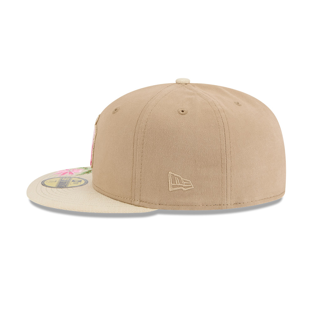 GORRA 59FIFTY MLB SAN DIEGO PADRES HAND STITCHED FLORAL BEIGE - 4