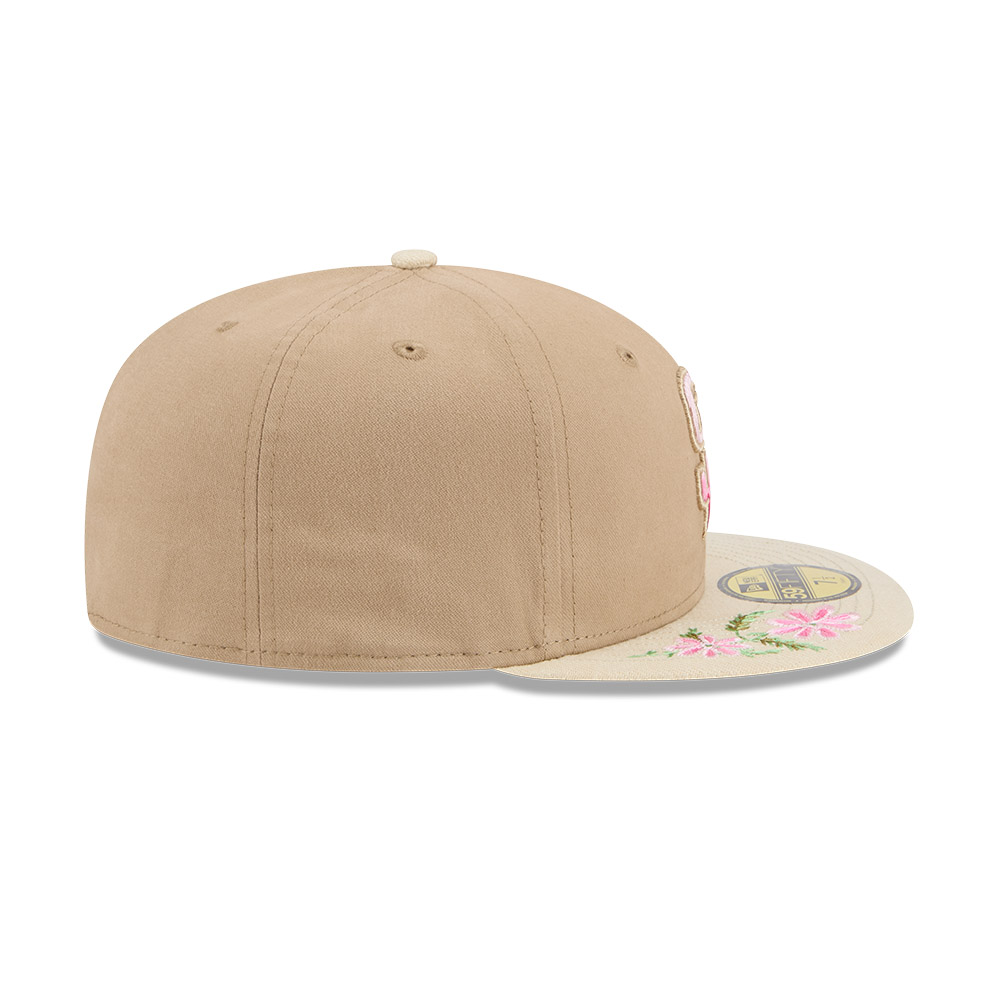 GORRA 59FIFTY MLB SAN DIEGO PADRES HAND STITCHED FLORAL BEIGE - 6