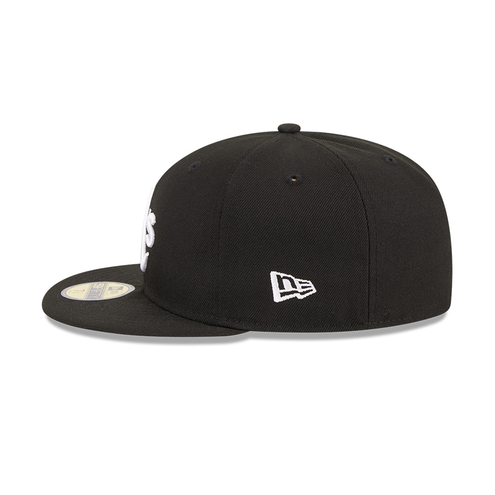 GORRA 59FIFTY MLB OAKLAND ATHLETICS EVERGREEN NEGRO - 4