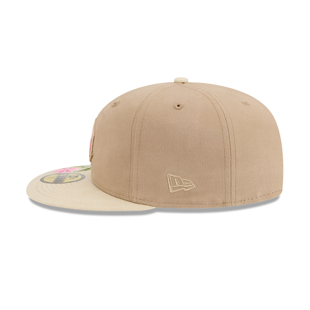 GORRA 59FIFTY MLB SEATTLE MARINERS HAND STITCHED FLORAL BEIGE - 4