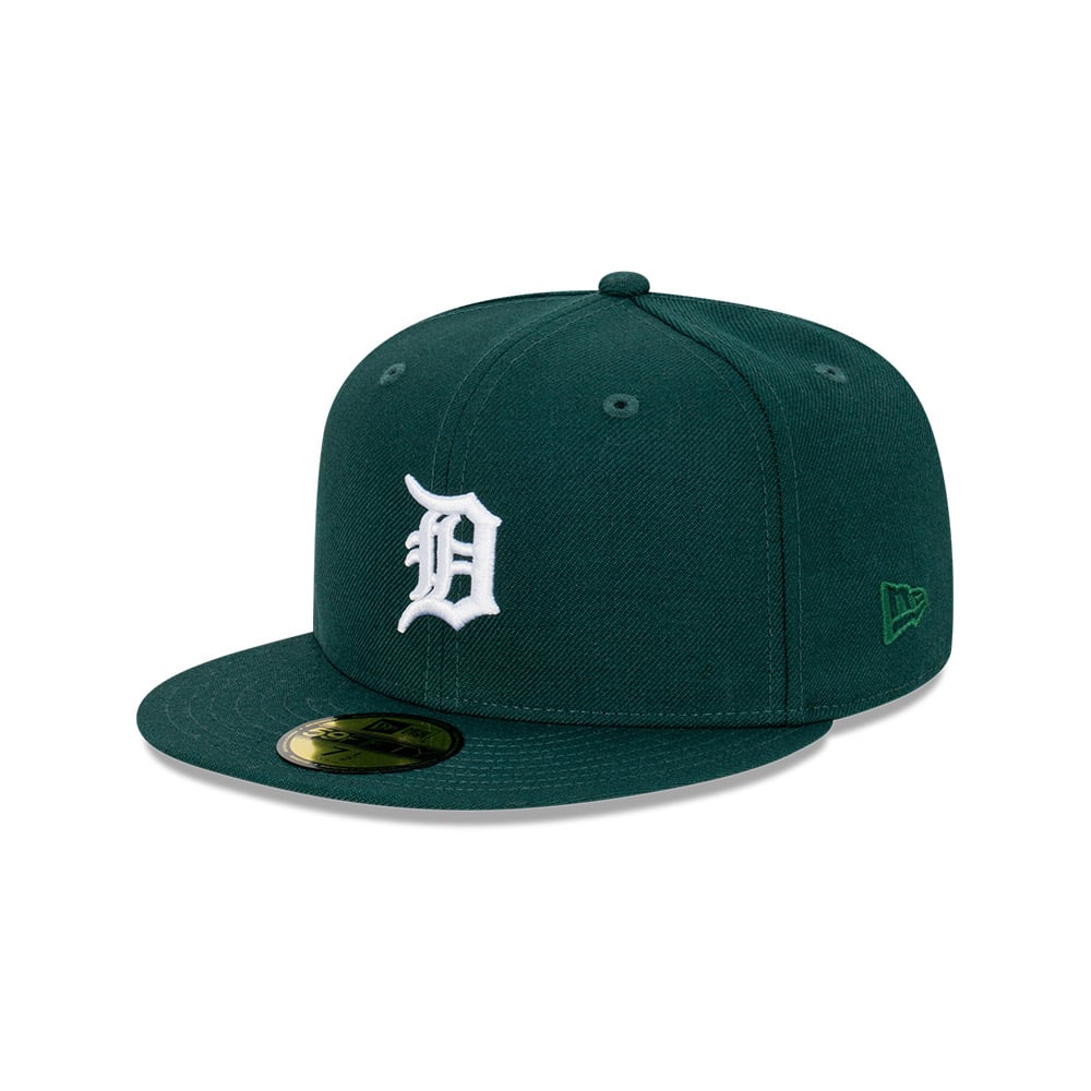 GORRA 59FIFTY MLB DETROIT TIGERS REGAL GREENS VERDE OSCURO - 1