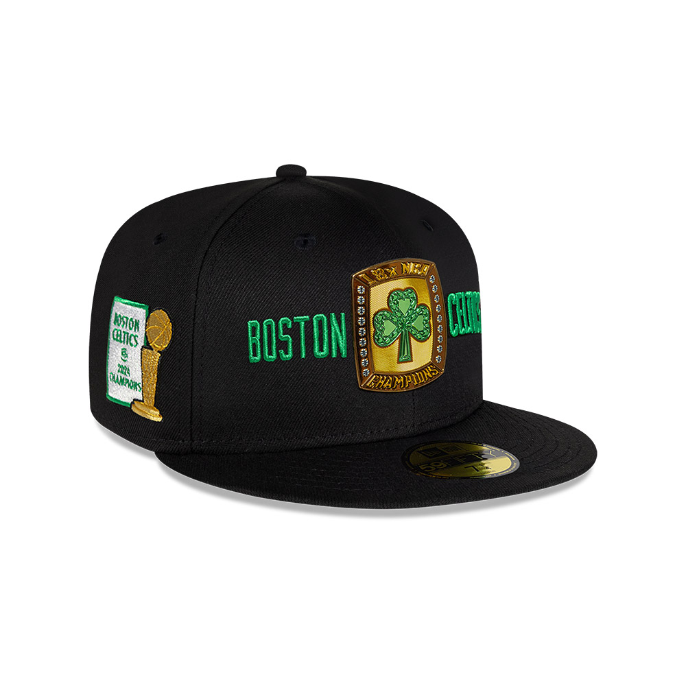 GORRA 59FIFTY BOSTON CELTICS 18X NBA CHAMPIONS NEGRO - 1