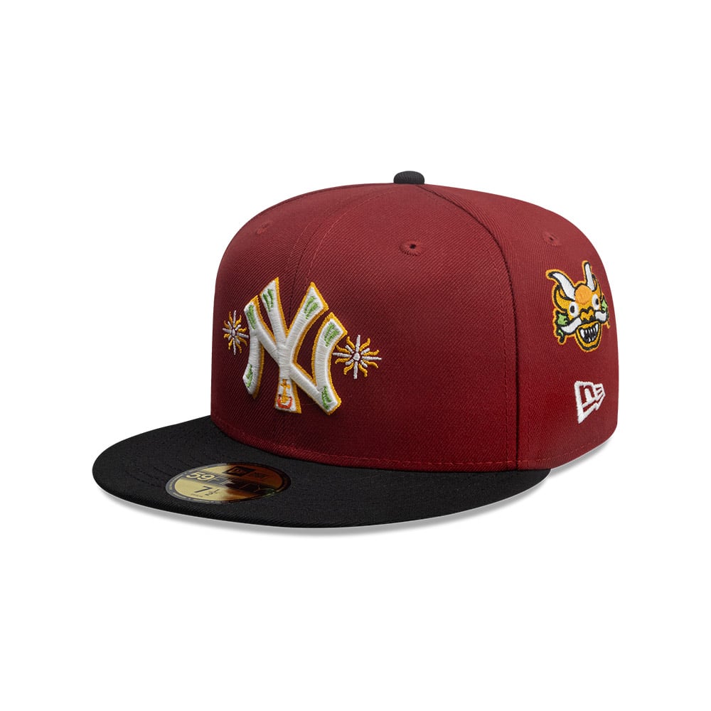 GORRA 59FIFTY NEW YORK YANKEES MLB CITY ELEMENTS ROJO - 1