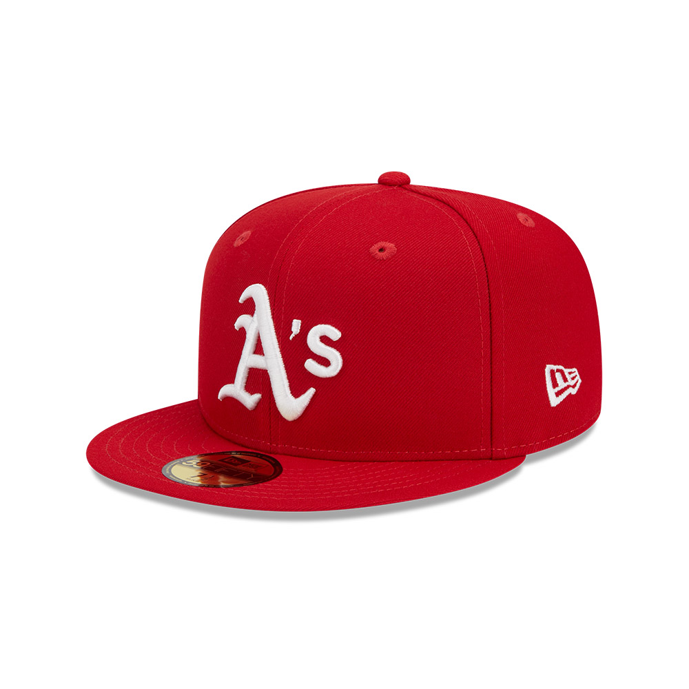 GORRA 59FIFTY MLB OAKLAND ATHLETICS EVERGREEN ROJO - 2