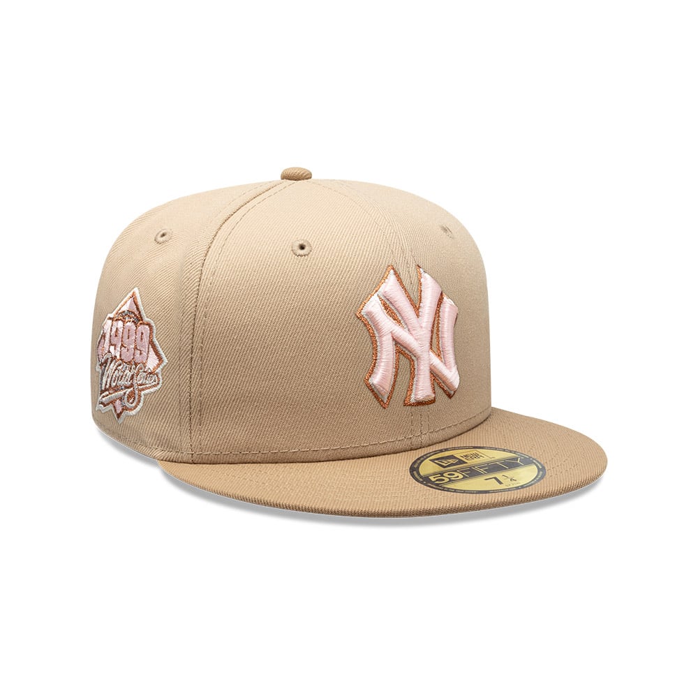 GORRA 59FIFTY NEW YORK YANKEES PINK KHAKI BEIGE - 2