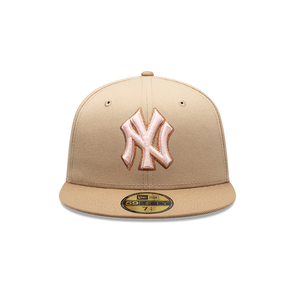 GORRA 59FIFTY NEW YORK YANKEES PINK KHAKI BEIGE - 4