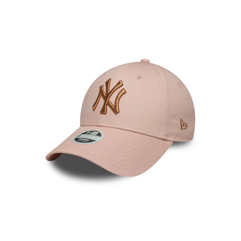 GORRA 9FORTY MLB NEW YORK YANKEES METALLIC ROSA PASTEL - 1