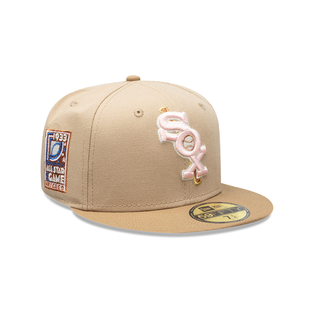 GORRA 59FIFTY CHICAGO WHITE SOX PINK KHAKI BEIGE - 2