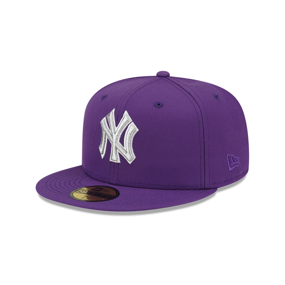 GORRA 59FIFTY MLB NEW YORK YANKEE MORADO - 1