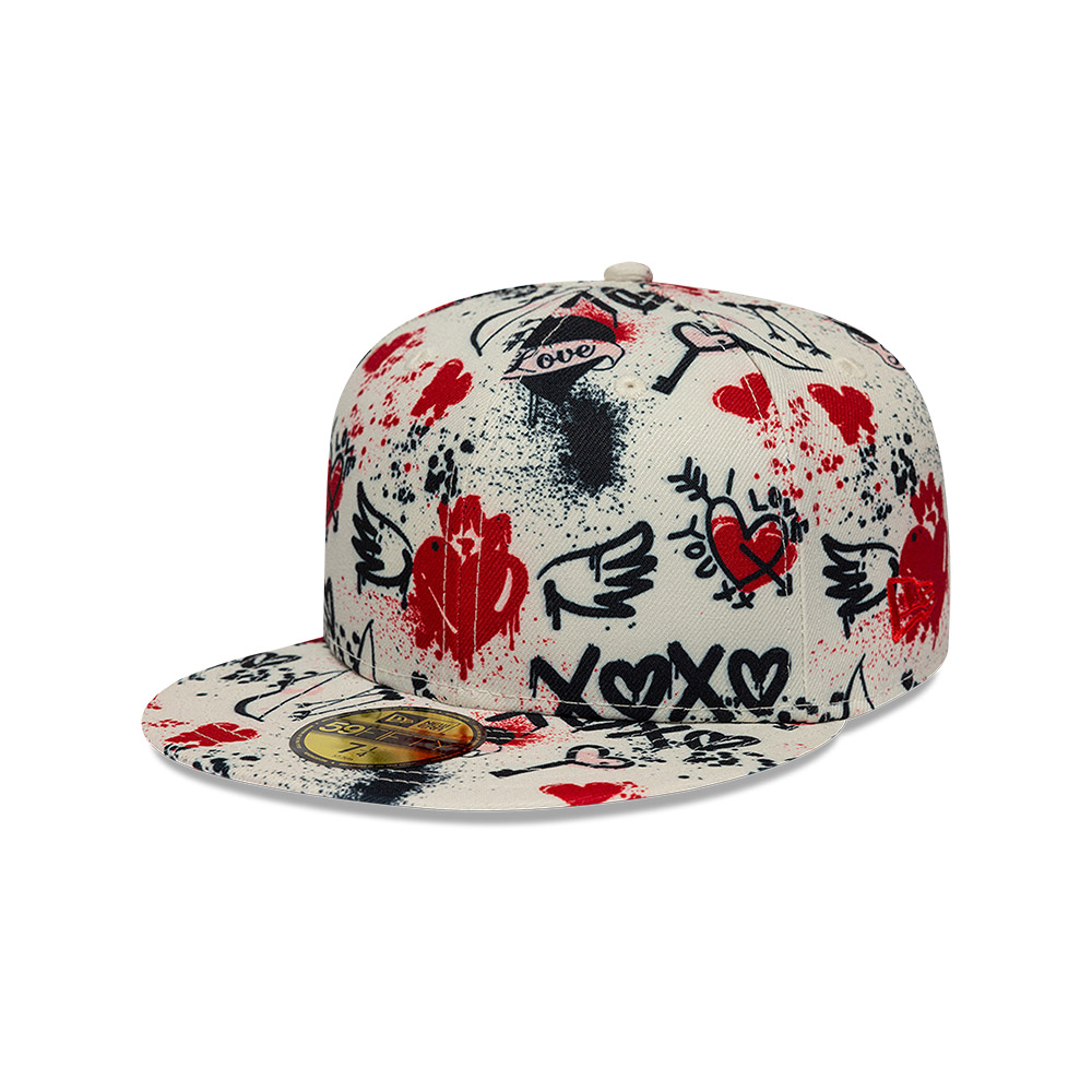 GORRA 59FIFTY NEW ERA BRANDED VALENTINES BEIGE - 1