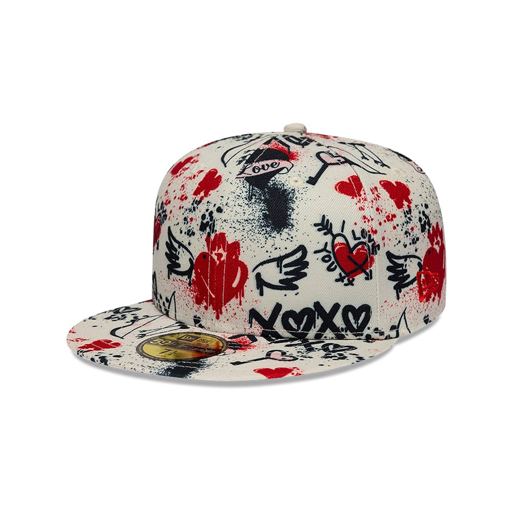 GORRA 59FIFTY NEW ERA BRANDED VALENTINES BEIGE - 1