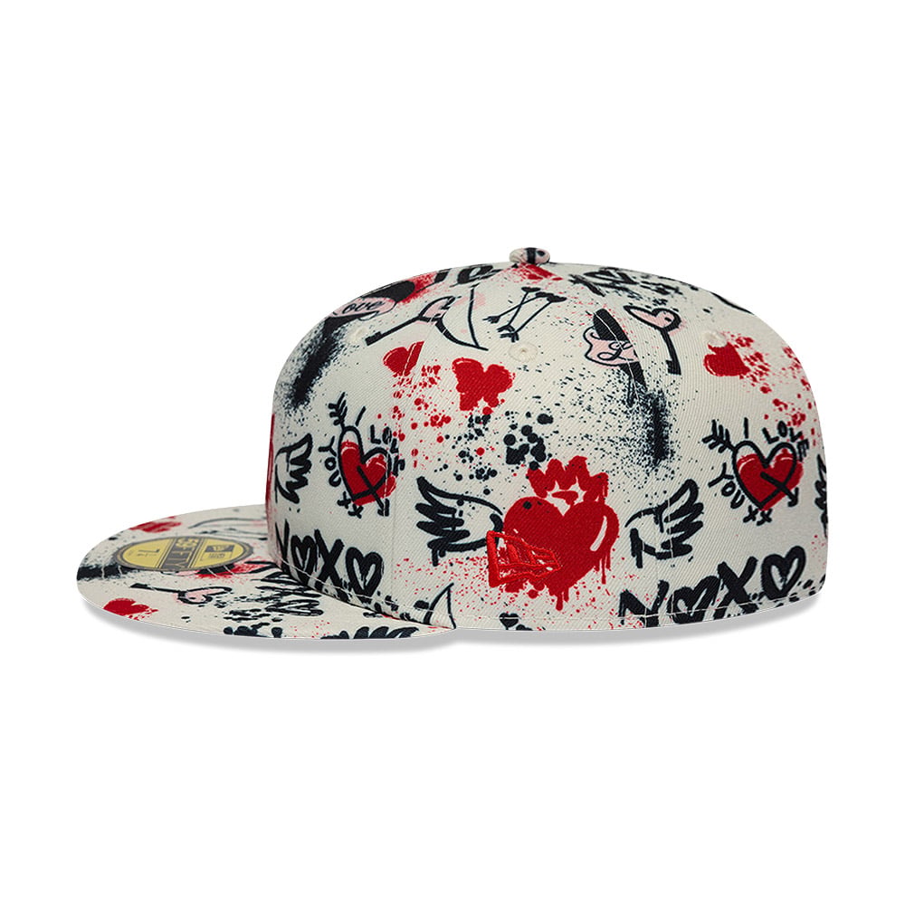 GORRA 59FIFTY NEW ERA BRANDED VALENTINES BEIGE - 5