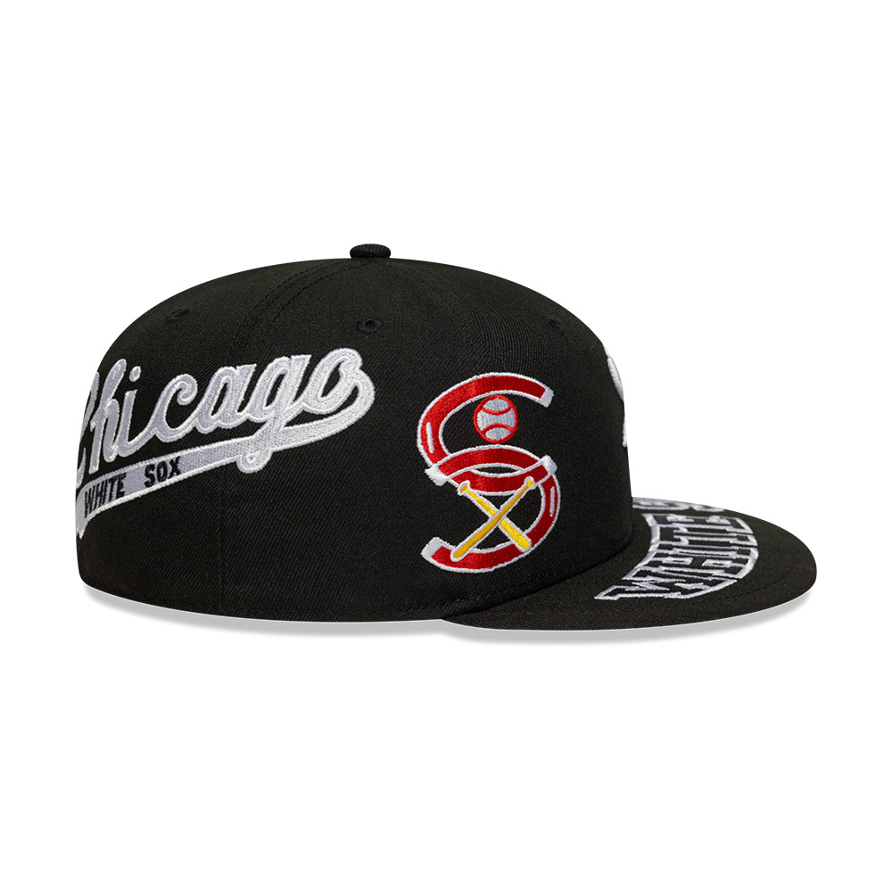 GORRA 59FIFTY CHICAGO WHITE SOX IMG MLB ALL OVER NEGRO - 7