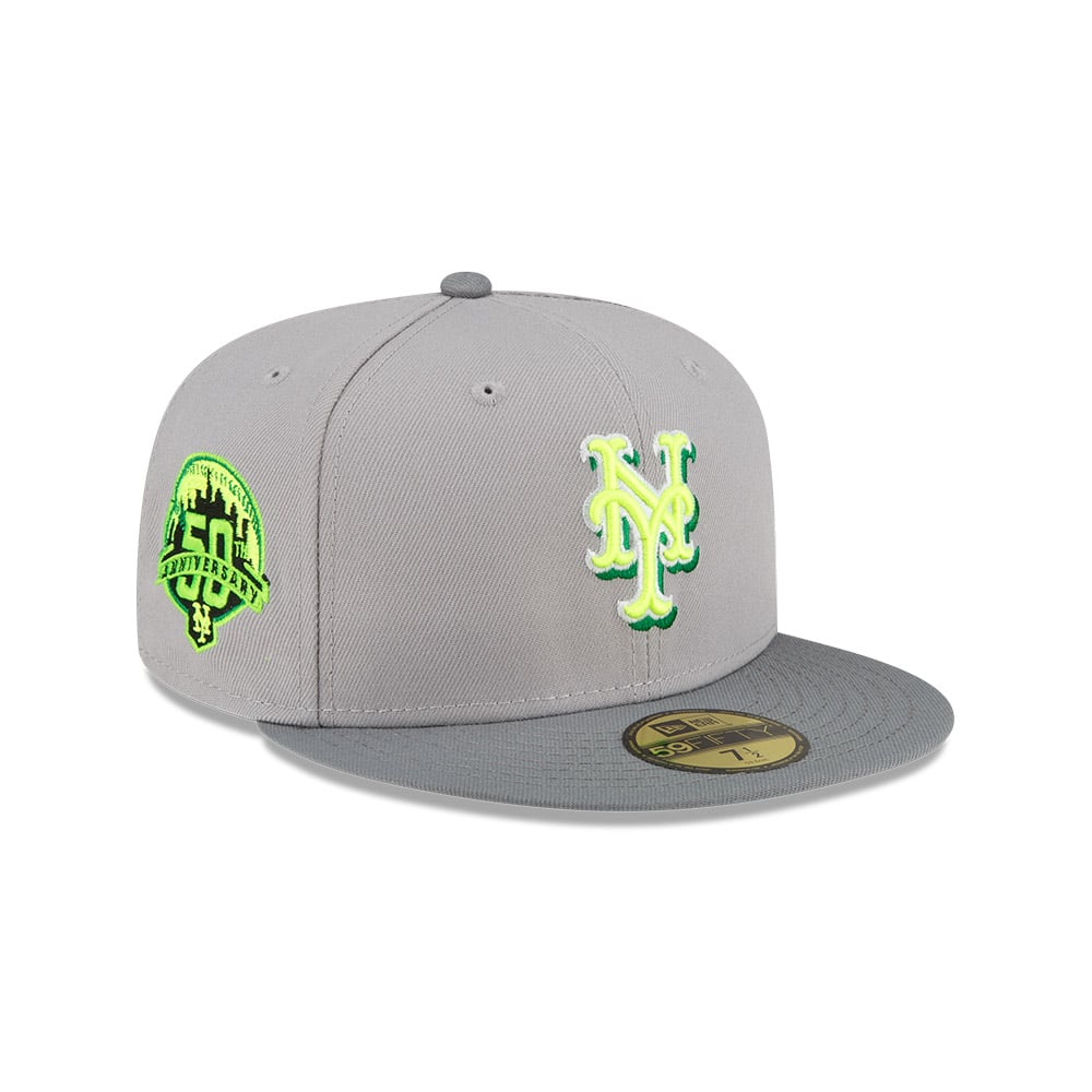 GORRA 59FIFTY MLB NEW YORK METS GRIS - 2