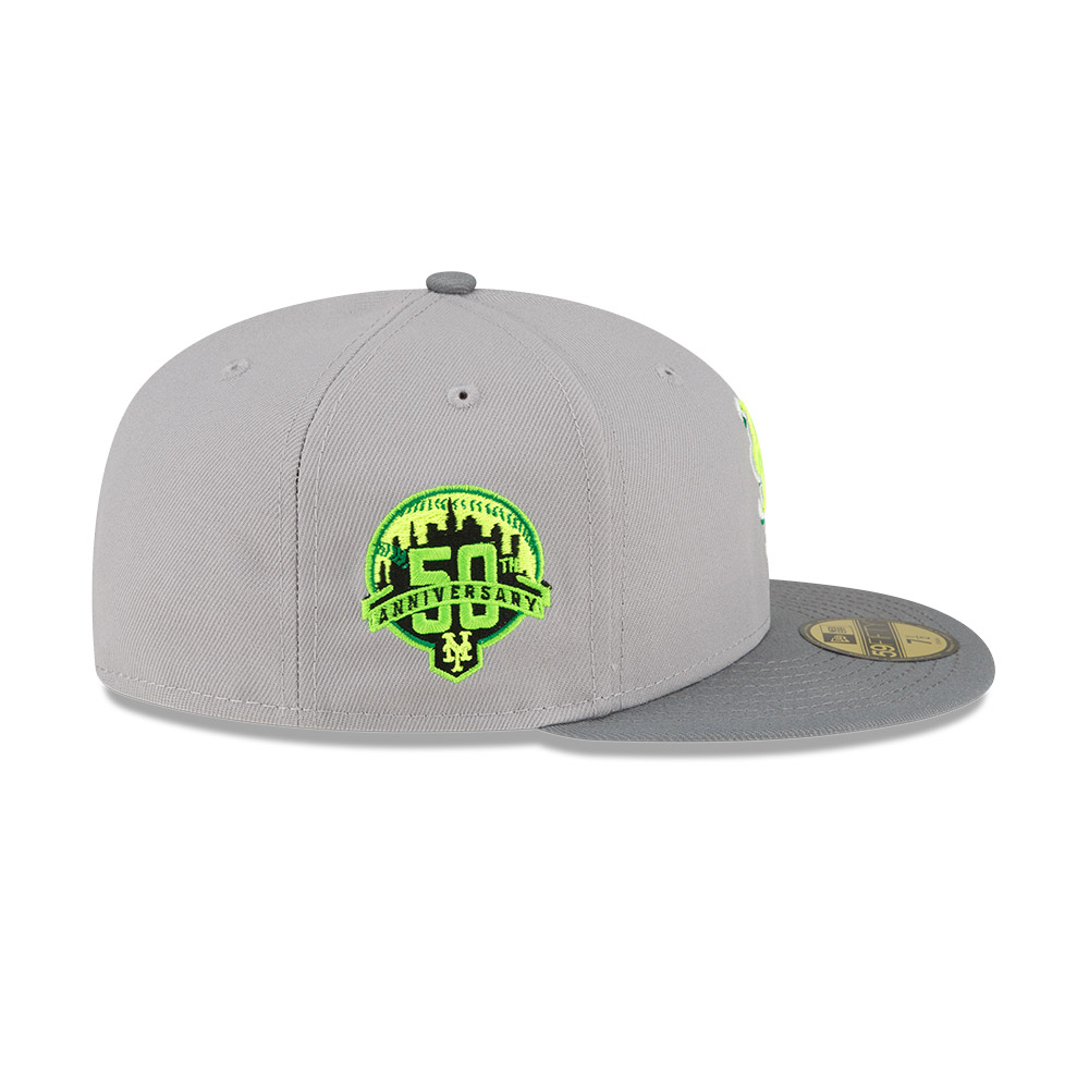 GORRA 59FIFTY MLB NEW YORK METS GRIS - 4