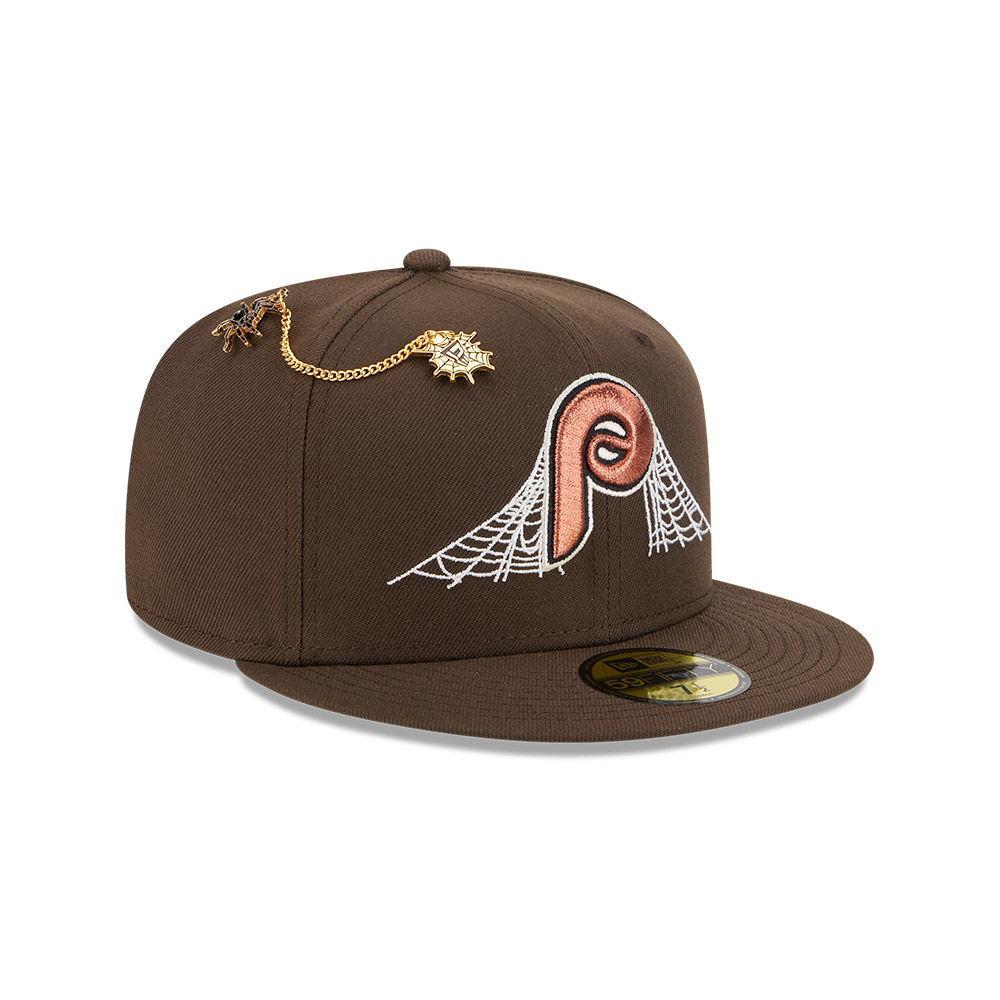 GORRA 59FIFTY MLB PHILADELPHIA PHILLIE NA ECOM EXCLUSIVE MARRÓN - 1