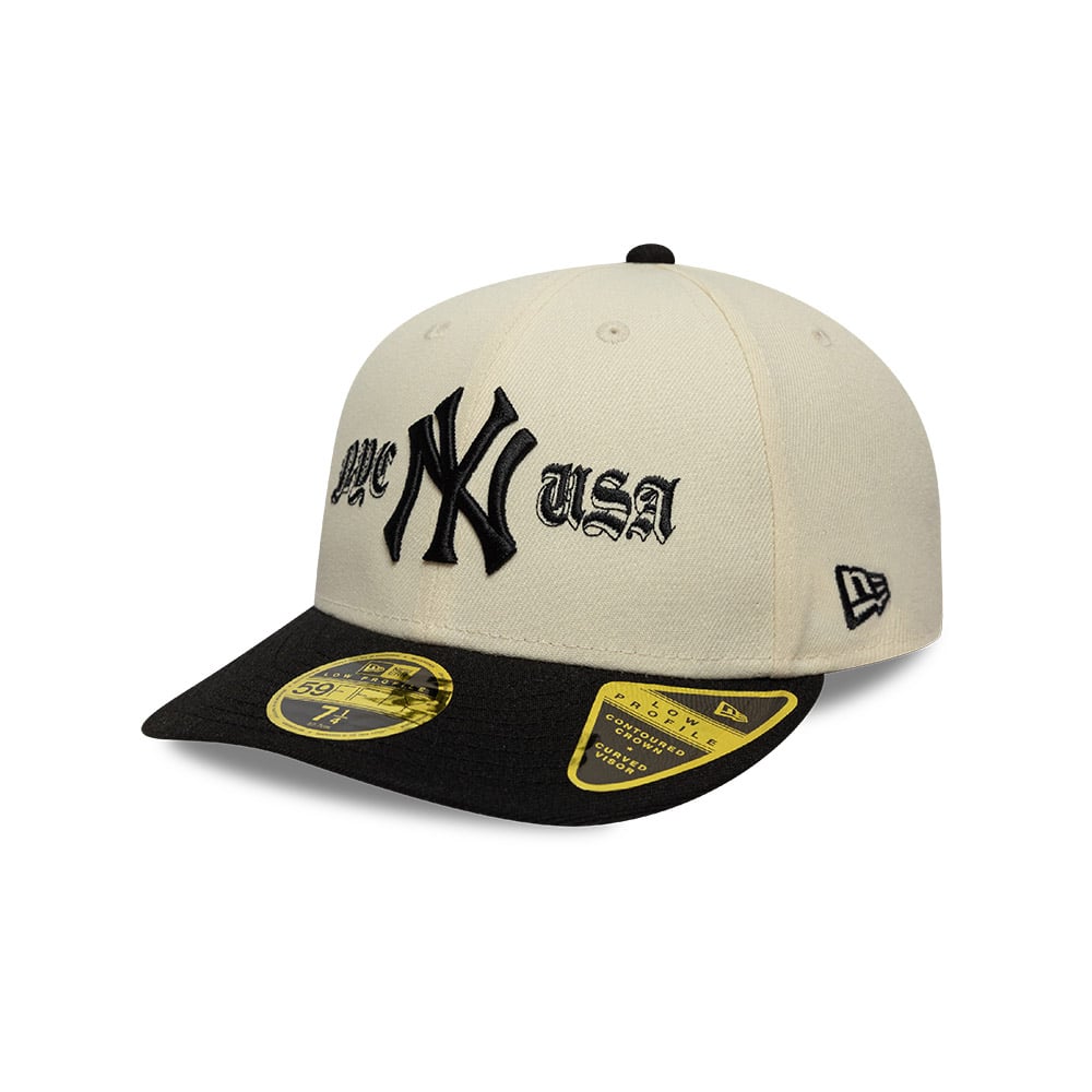 GORRA 59FIFTY MLB NEW YORK YANKEES COOPS LOGO BEIGE - 1