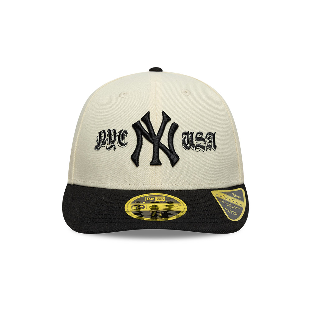 GORRA 59FIFTY MLB NEW YORK YANKEES COOPS LOGO BEIGE - 4