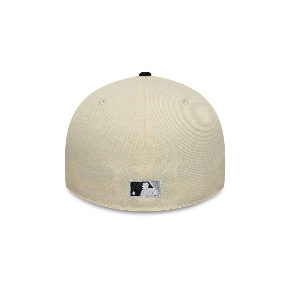 GORRA 59FIFTY MLB NEW YORK YANKEES COOPS LOGO BEIGE - 5