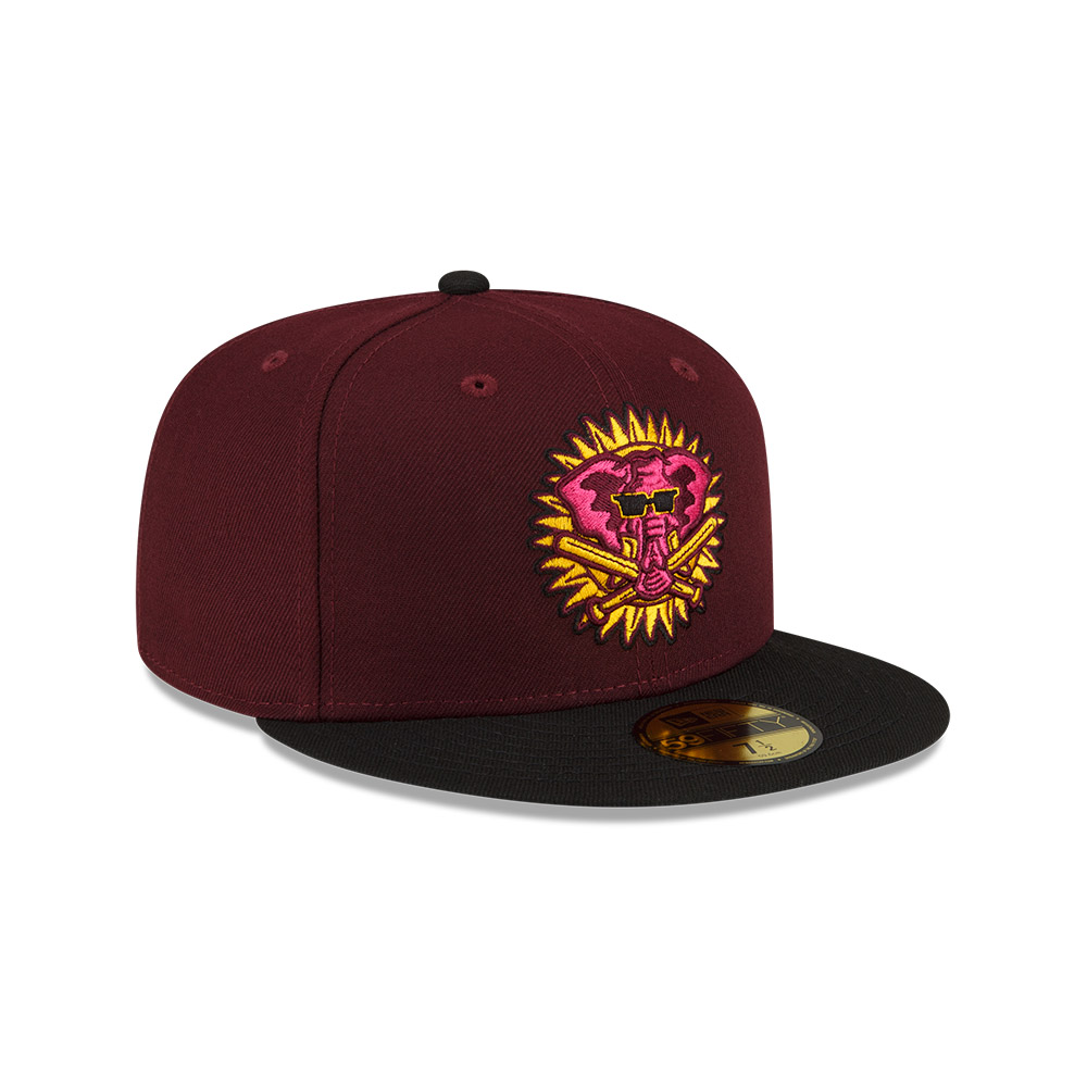 GORRA 59FIFTY MLB OAKLAND ATHLETICS DARK PROPERTIES MORADO - 2