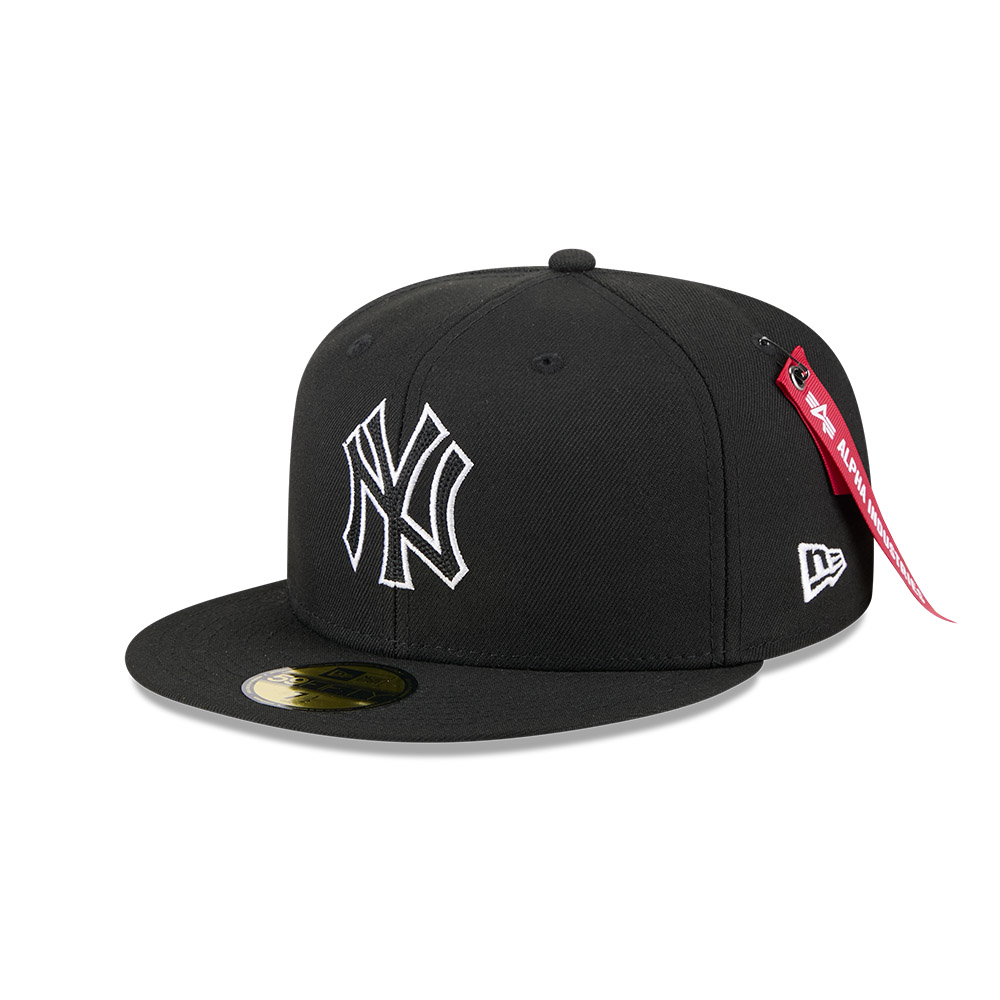 GORRA 59FIFTY MLB NEW YORK YANKEES ALPHA INDUSTRIES NEGRO - 2