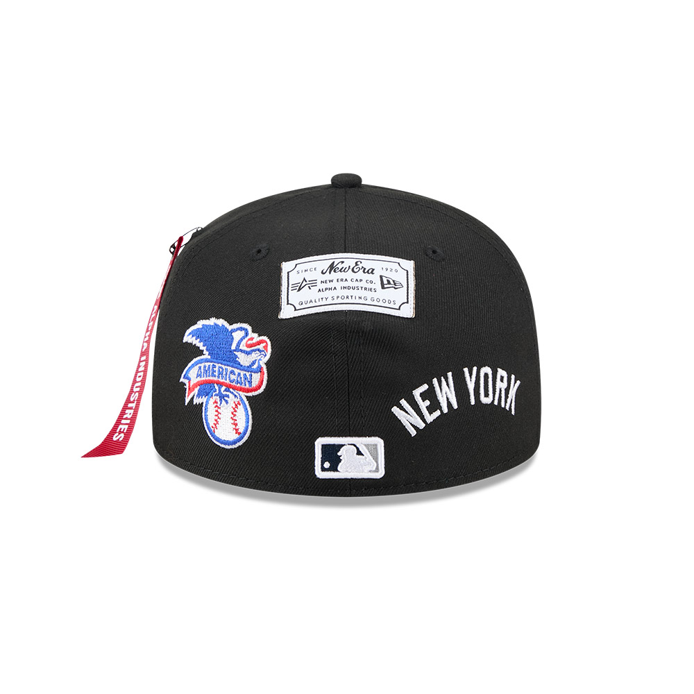 GORRA 59FIFTY MLB NEW YORK YANKEES ALPHA INDUSTRIES NEGRO - 4