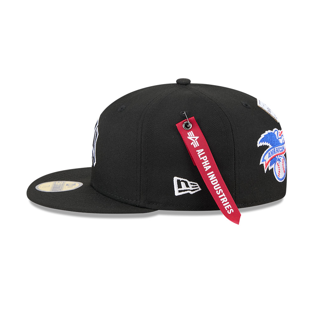 GORRA 59FIFTY MLB NEW YORK YANKEES ALPHA INDUSTRIES NEGRO - 6
