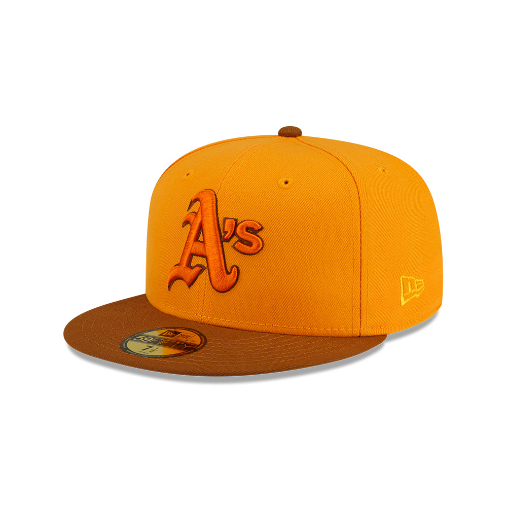 GORRA 59FIFTY MLB OAKLAND ATHLETICS PROPERTIES NARANJA - 1