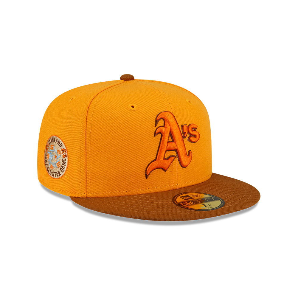 GORRA 59FIFTY MLB OAKLAND ATHLETICS PROPERTIES NARANJA - 2